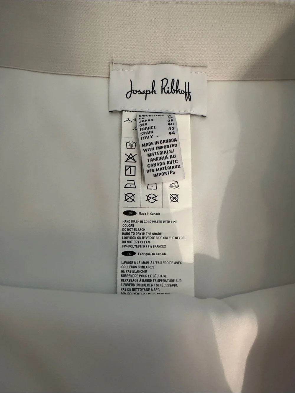 Joseph Ribkoff White Pencil Skirt - Sleek Professional Style - Picture 2 of 11